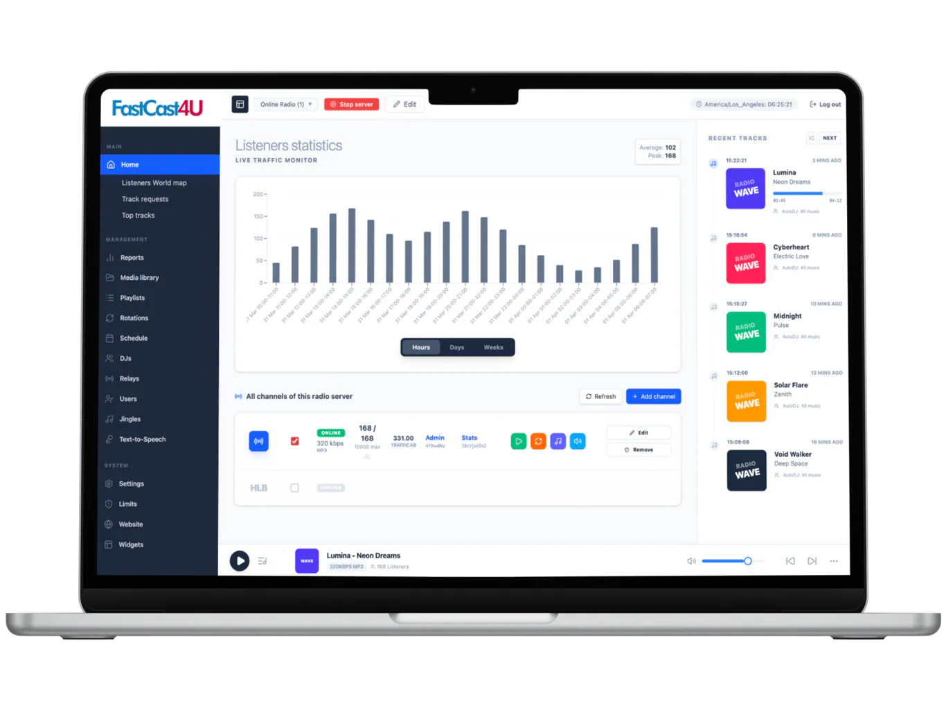 Launch your online radio